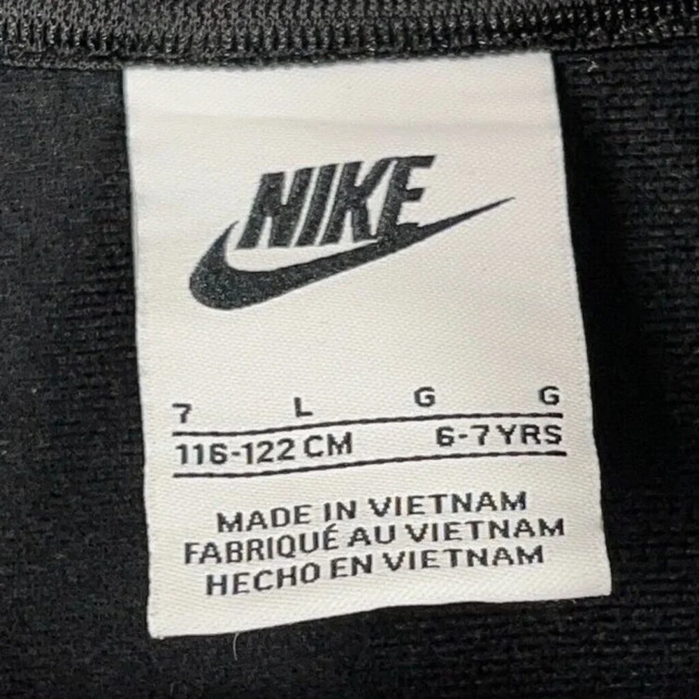 Nike Jacket Youth Large 6-7 YRS Zip Up Black Warmup Soccer‎ Mock Neck Sweater